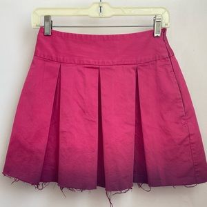 Vintage Express hot pink & purple ombré pleated skirt 💗💜